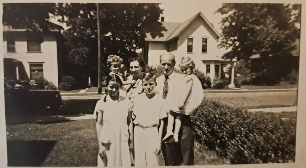Family standing together
