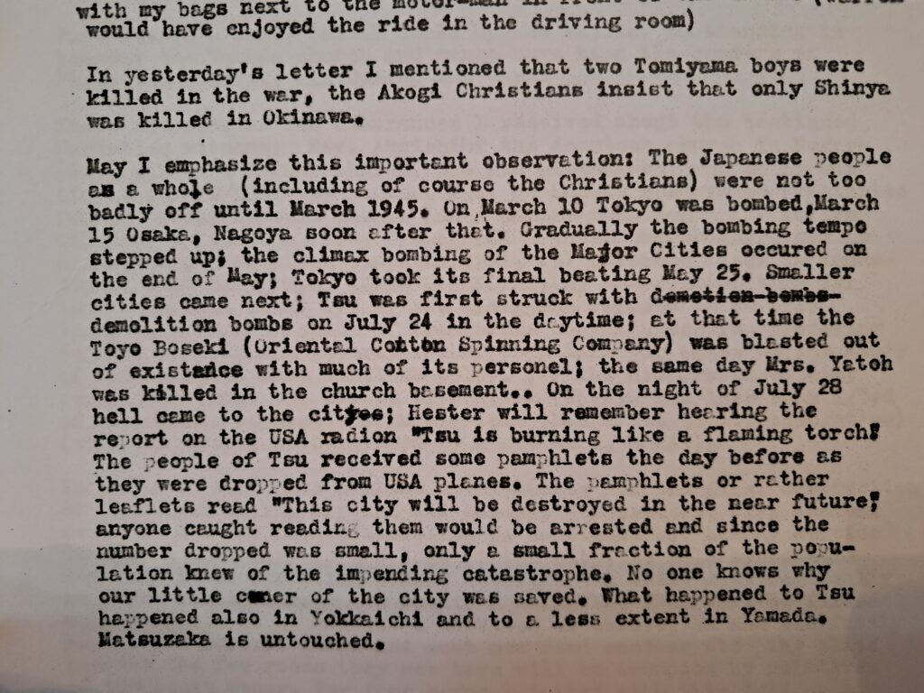 Portion of a letter