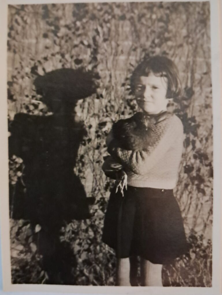Meg holding chicken