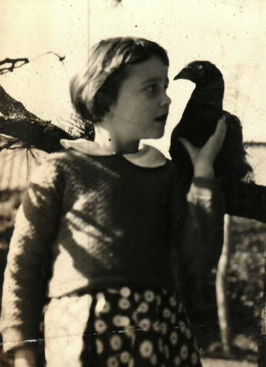 Meg with chicken in hand
