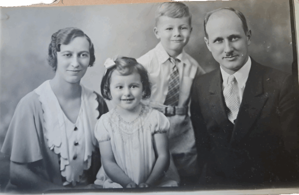Family poses together